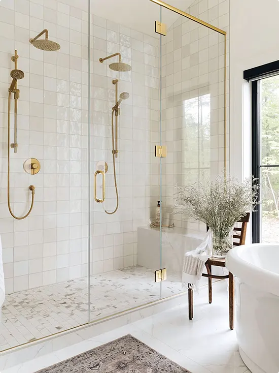 White Shower Tile Ideas
