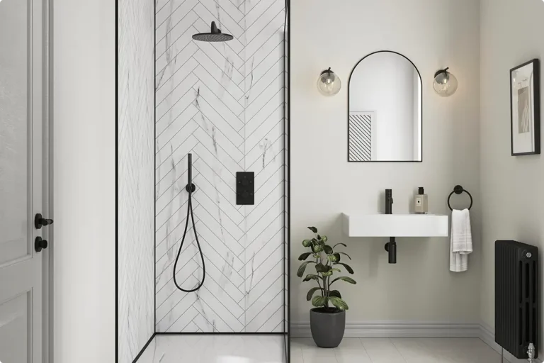 White Shower Tile Ideas