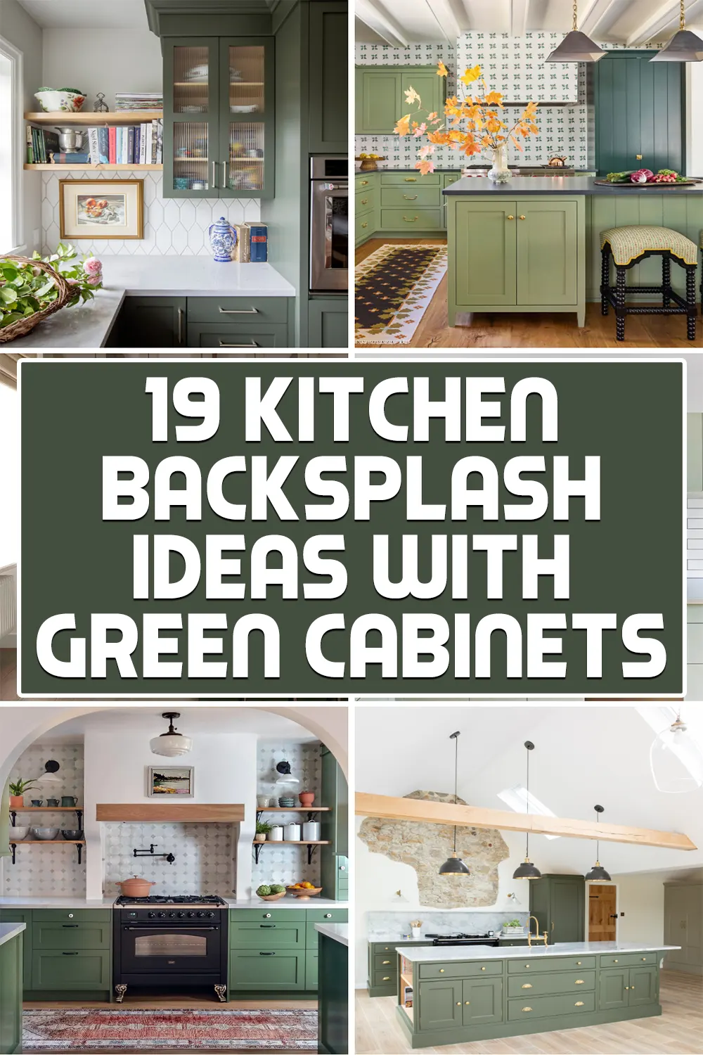 Kitchen Backsplash Ideas With Green Cabinets