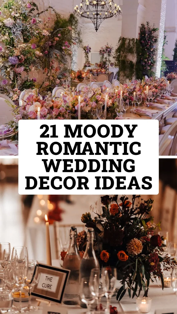 Moody Romantic Wedding Decor Ideas
