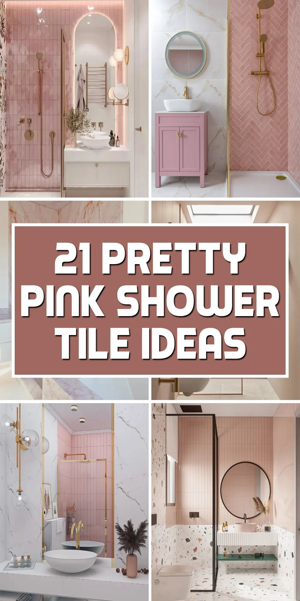 Pink Shower Tile Ideas