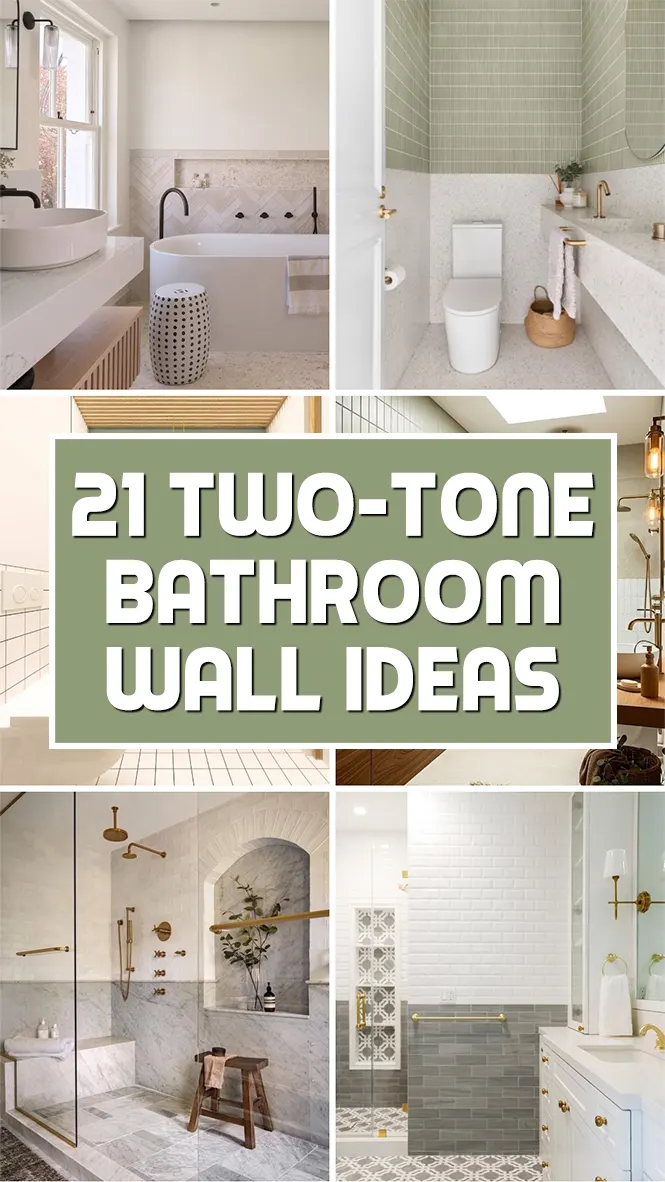 Two-Tone Bathroom Wall Ideas