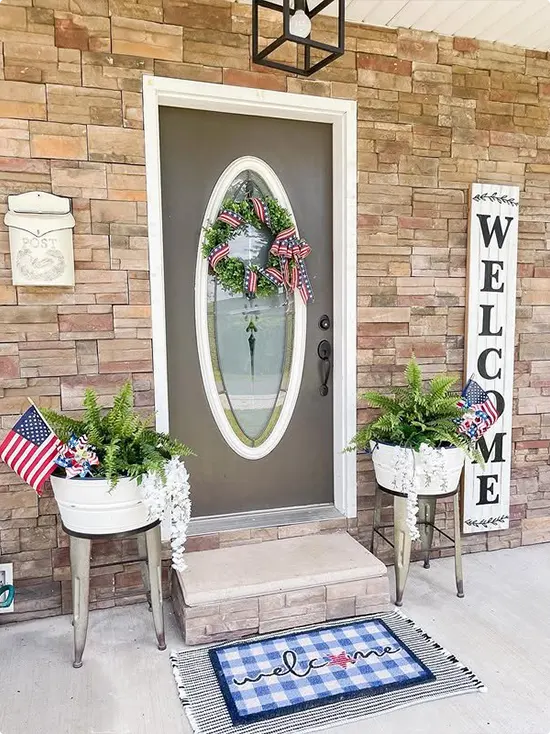 4th of July Front Porch Decor Ideas
