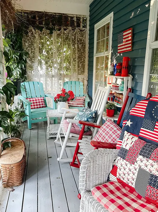 4th of July Front Porch Decor Ideas
