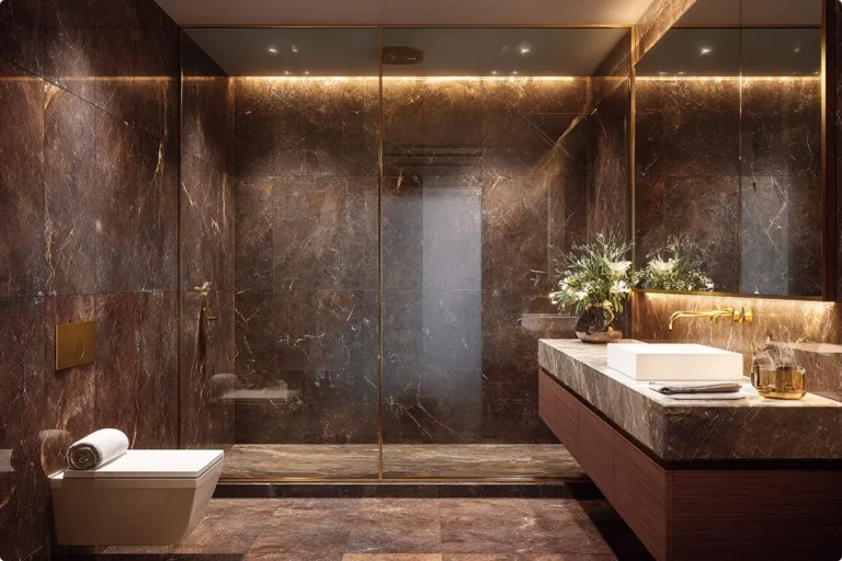Brown Shower Tile Ideas
