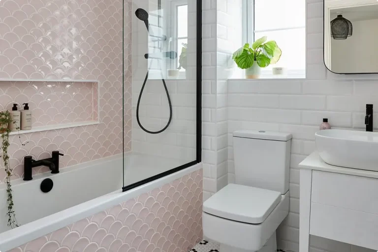 Pink Shower Tile Ideas