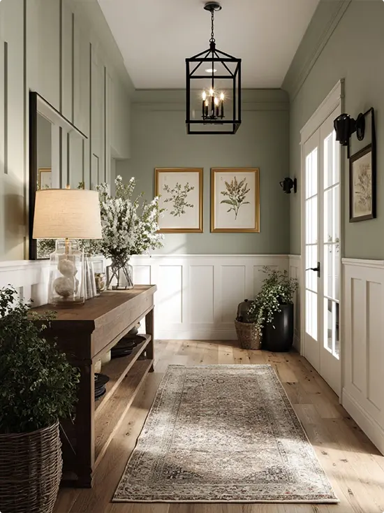 Sage Green Hallway Ideas