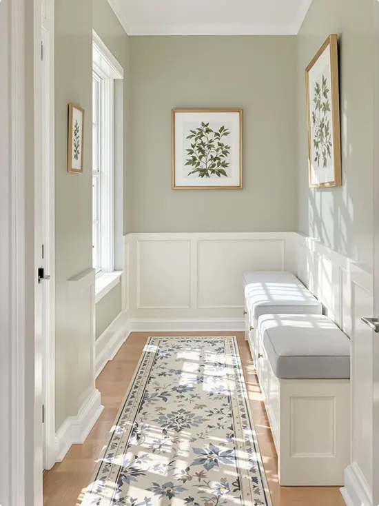 Two-Tone Hallway Wall Ideas
