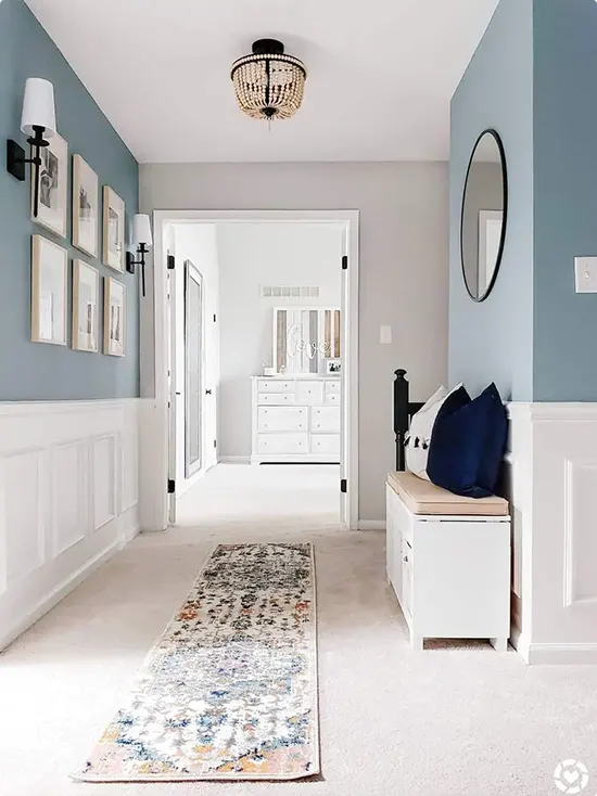 Two-Tone Hallway Wall Ideas