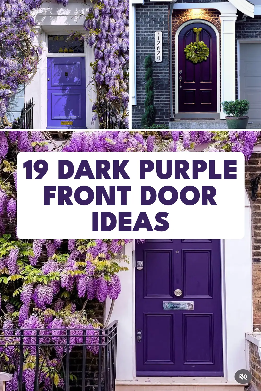Dark Purple Front Door Ideas