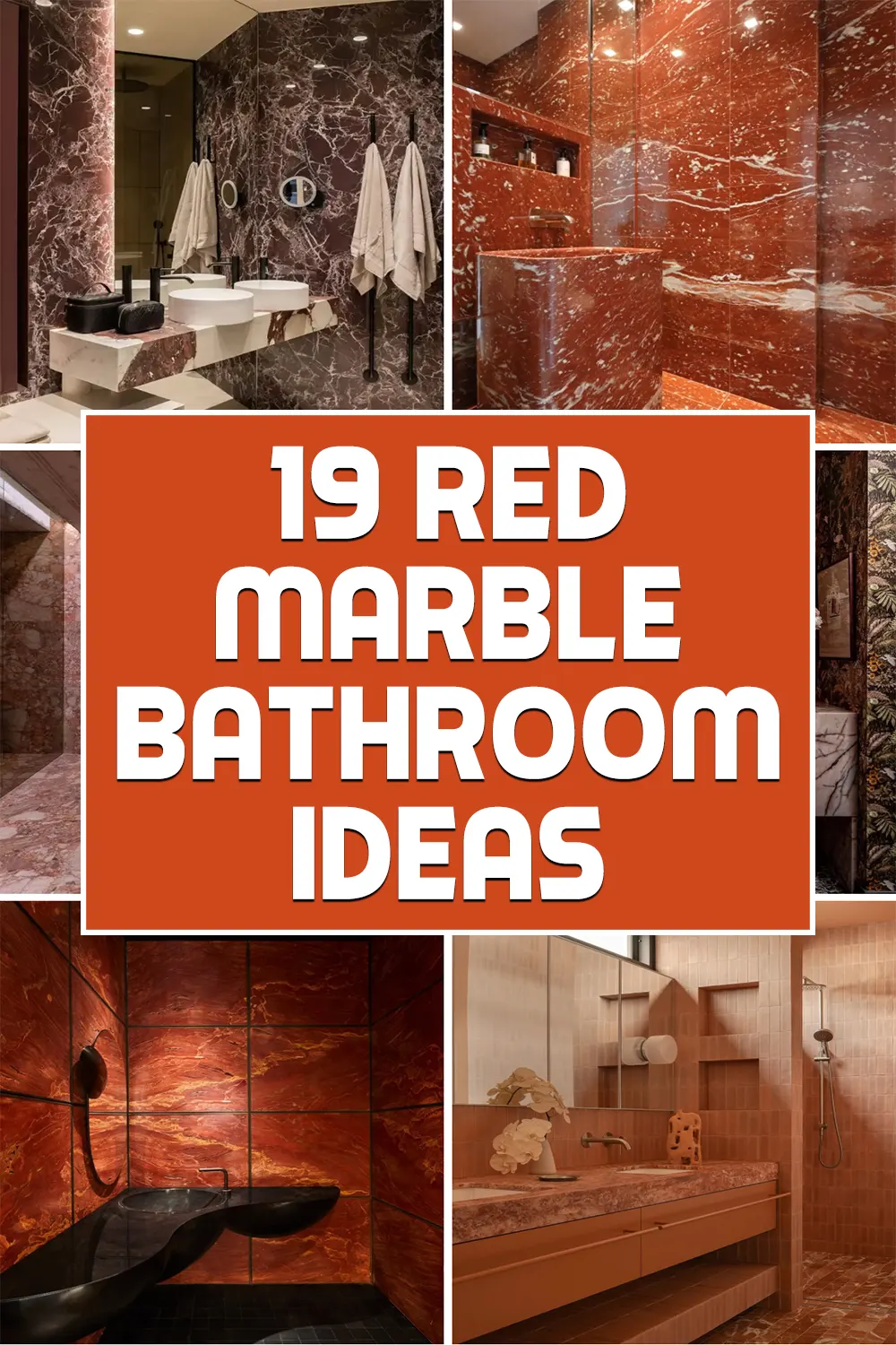 Red Marble Bathroom Ideas