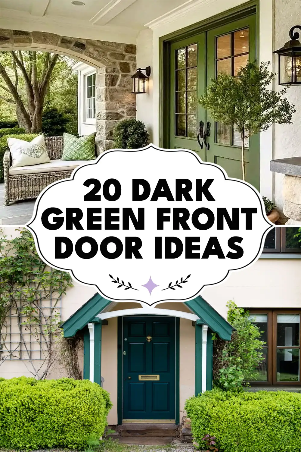 Dark Green Front Door Ideas