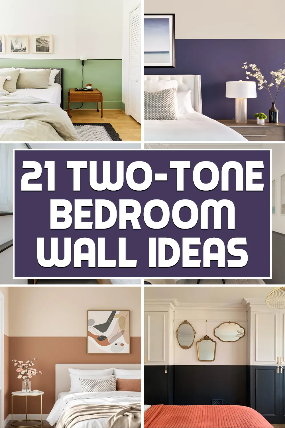 Two-Tone Bedroom Wall Ideas