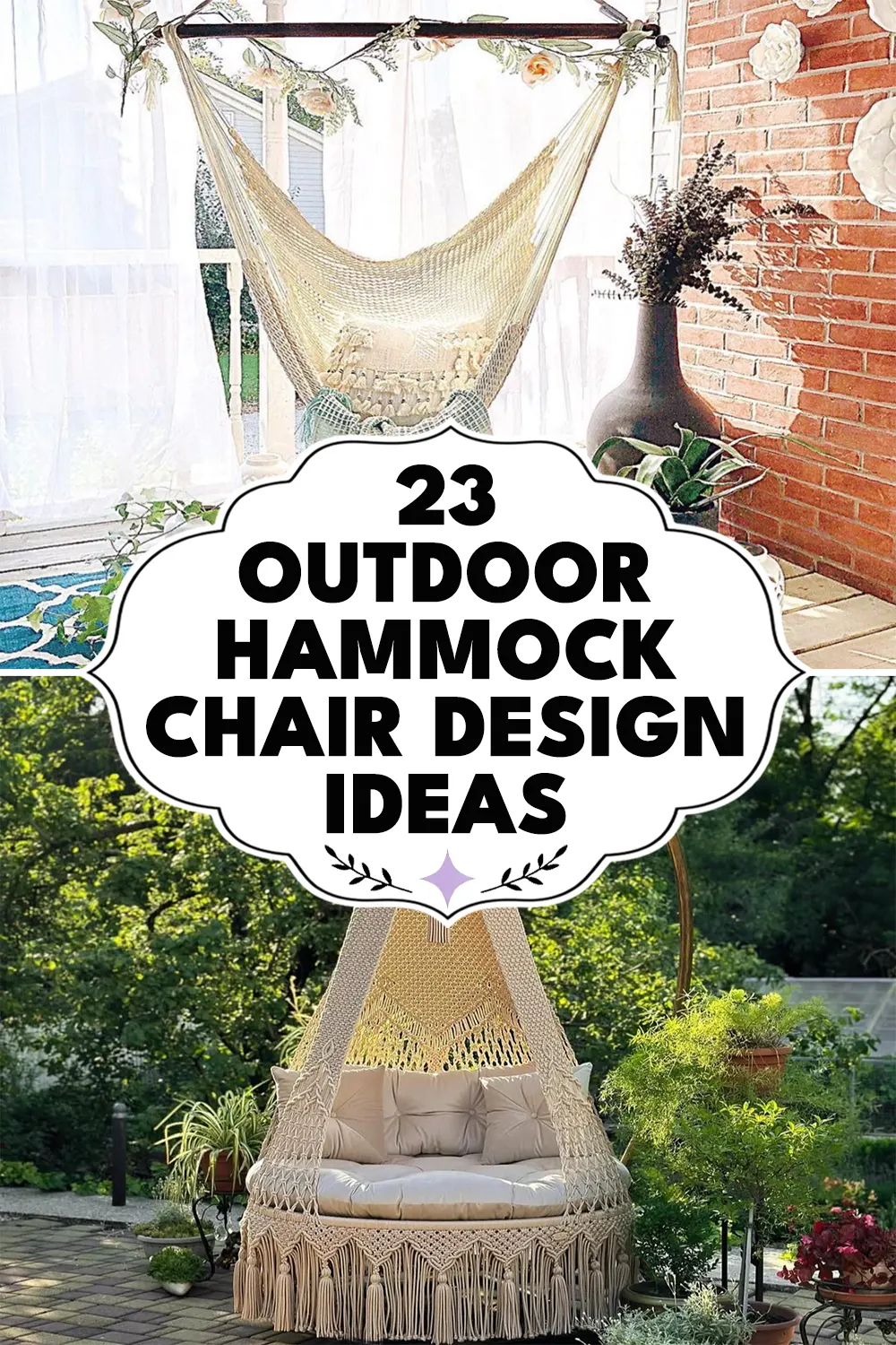 Outdoor Hammock Chair Design Ideas
