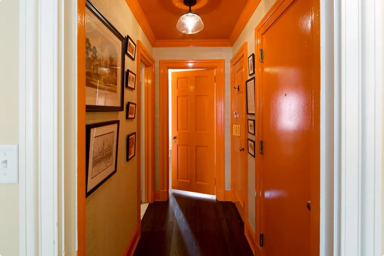 Orange Hallway Ideas