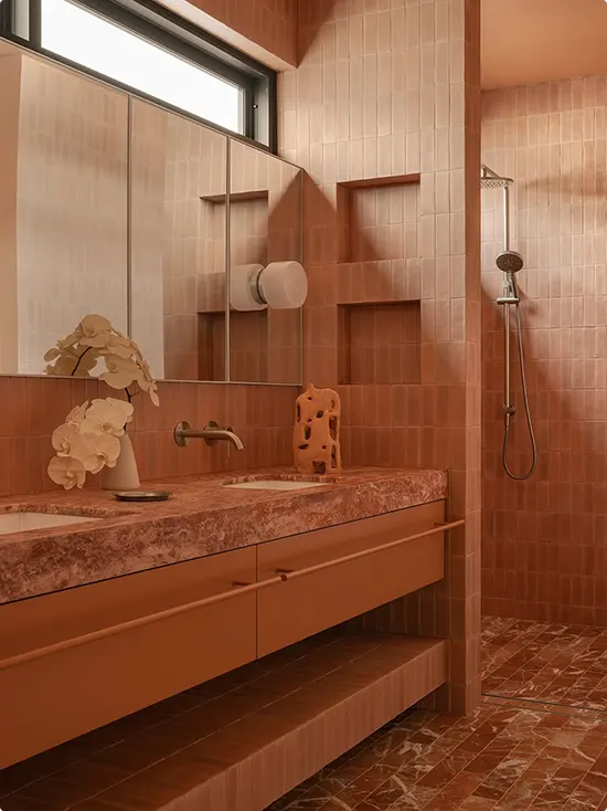 Red Marble Bathroom Ideas
