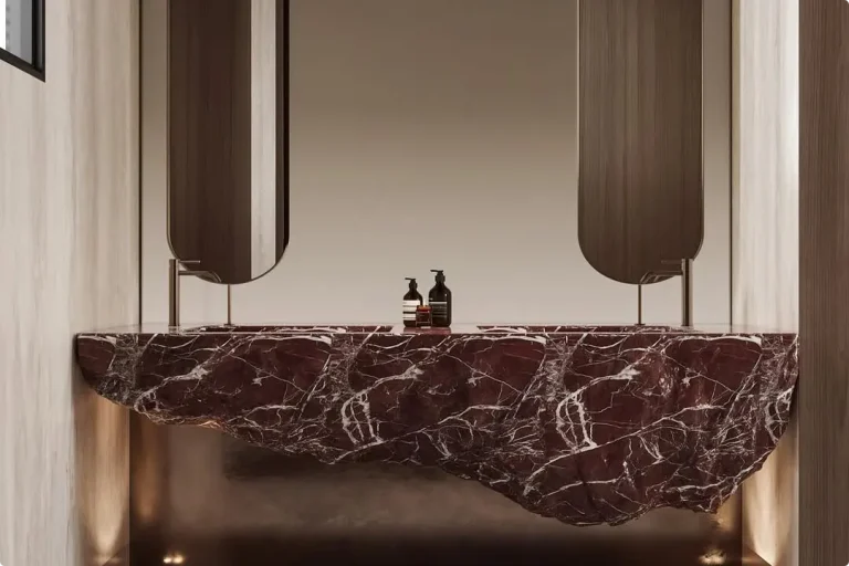 Red Marble Bathroom Ideas