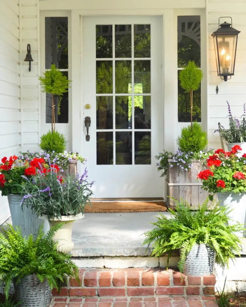 White Farmhouse Front Door Ideas