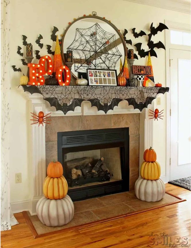 Halloween Mantle Decor Ideas