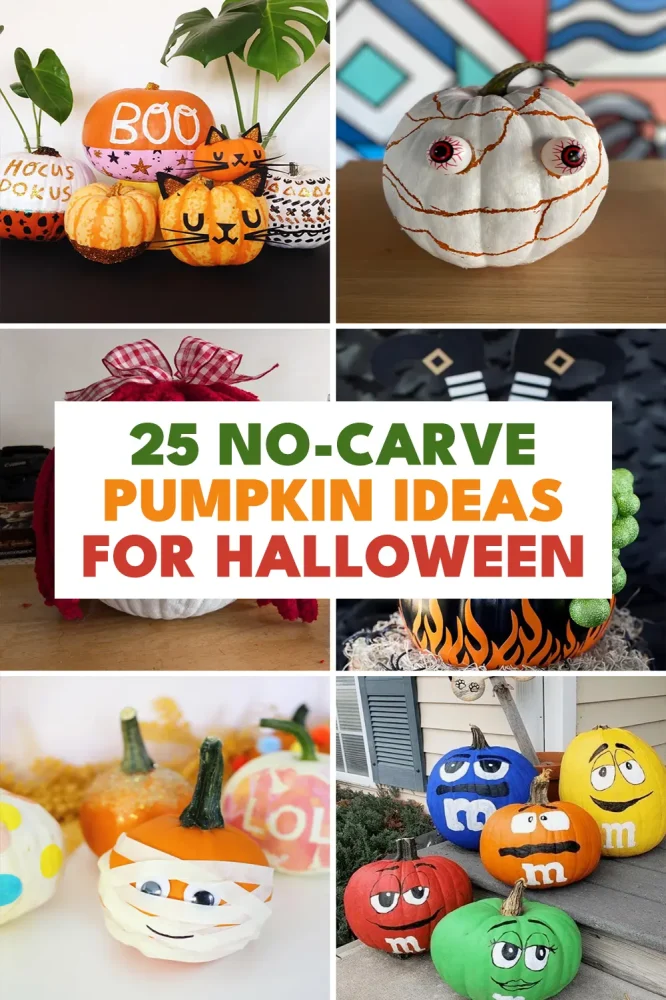 No-Carve Pumpkin Ideas for Halloween
