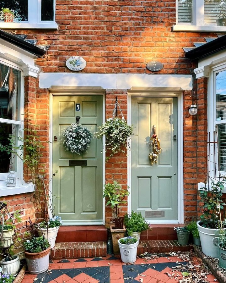 Sage Green Front Door Ideas