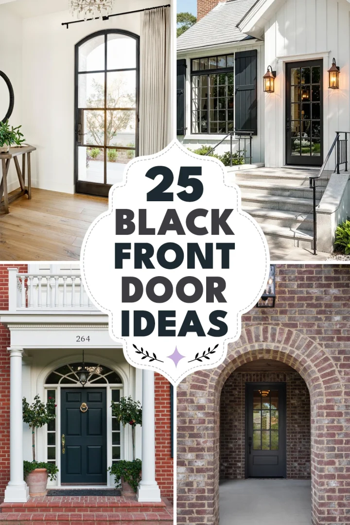 Black Front Door Ideas