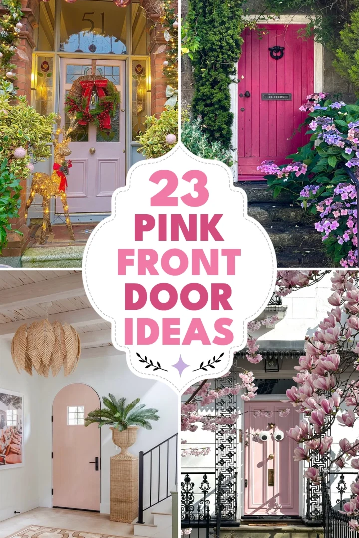 Pink Front Door Ideas